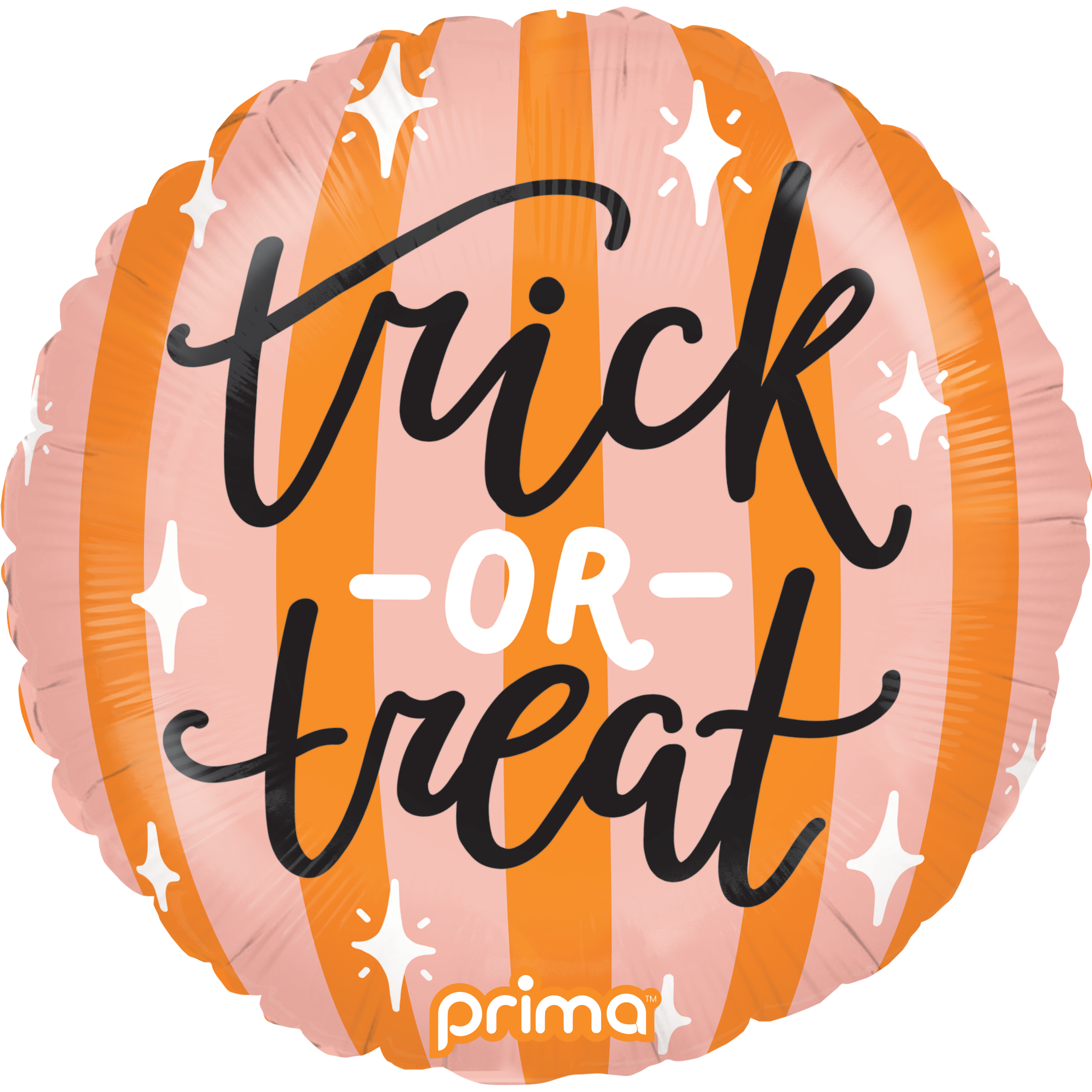 Prima Trick Or Treat Stripes 18" Foil Balloon