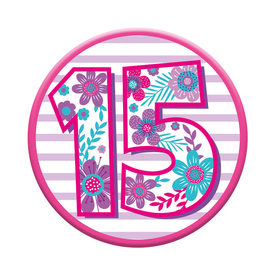 Small Badges Age 14 & 15 Female 6pk