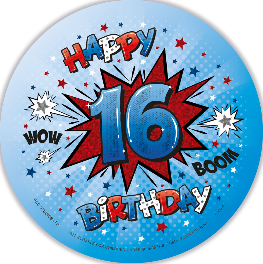 Big Badges Age 16 Male 6pk