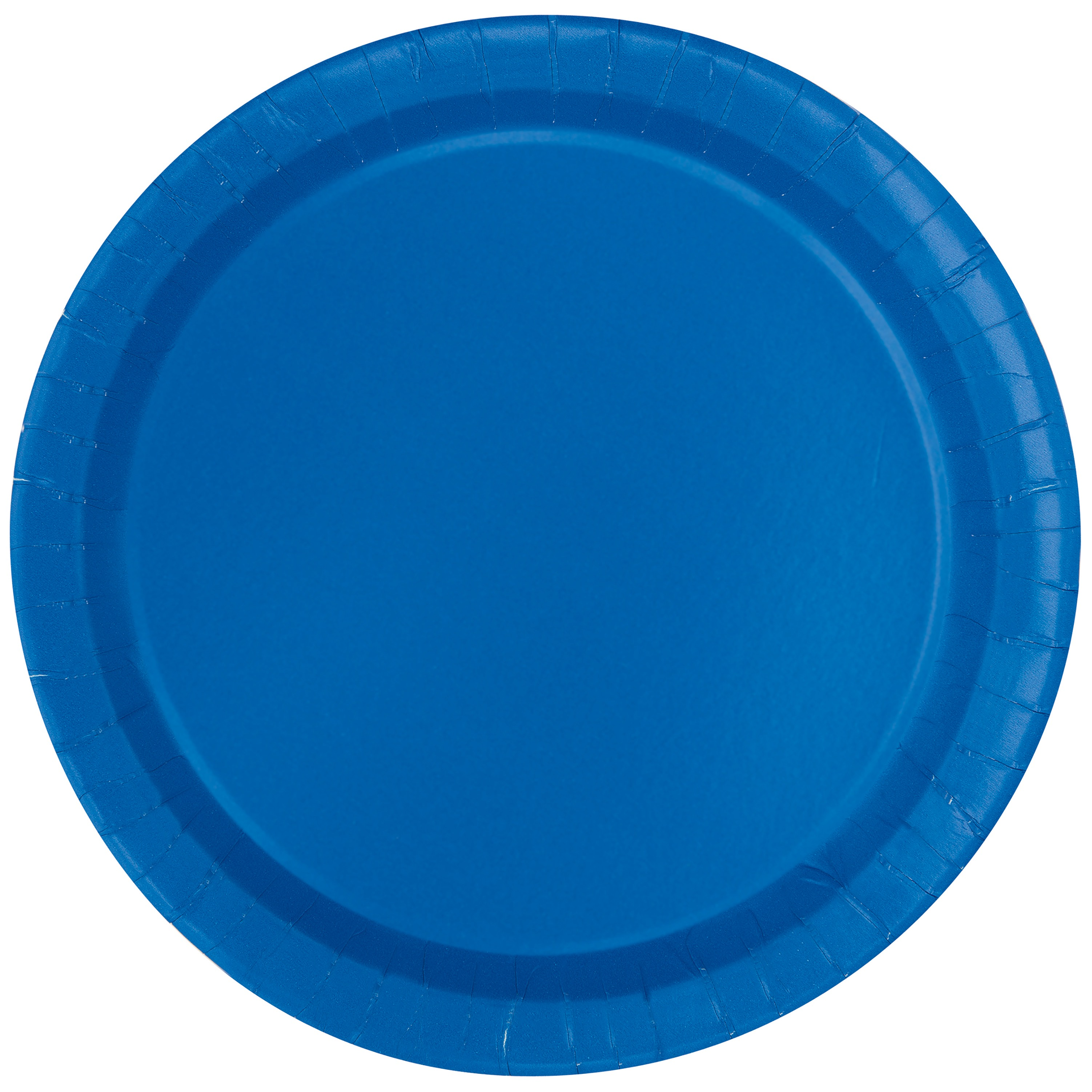 Unique 16 Pack Plates Royal Blue Round 9