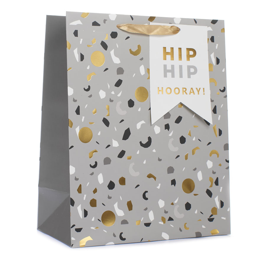 Tiger Feet 6 Pack Gift Bag Hip Hip Hooray Large