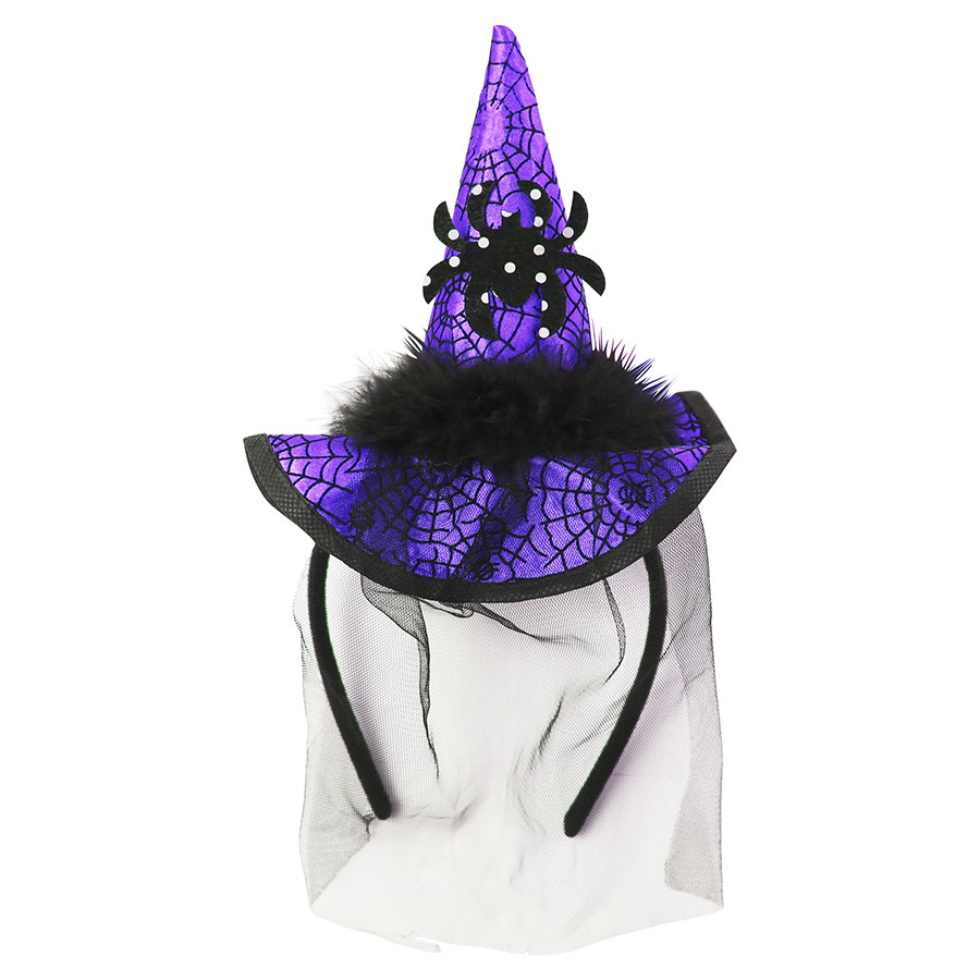 Witches Hat Headband 32cm (Colour May Vary)