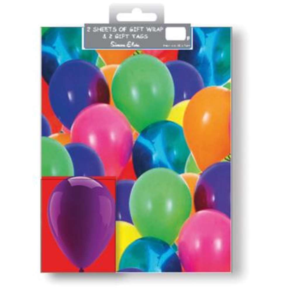 Folded Wrap & Tags Balloons 12pk