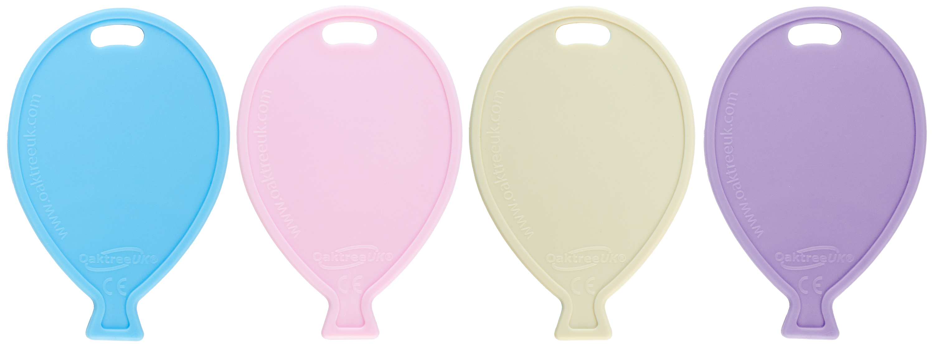 Oaktree 50 Pack Balloon Shaped Weight Pastel Mix