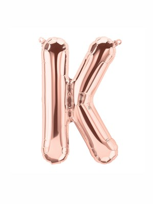 Northstar Foil Balloon Rose Gold 16" Letter K