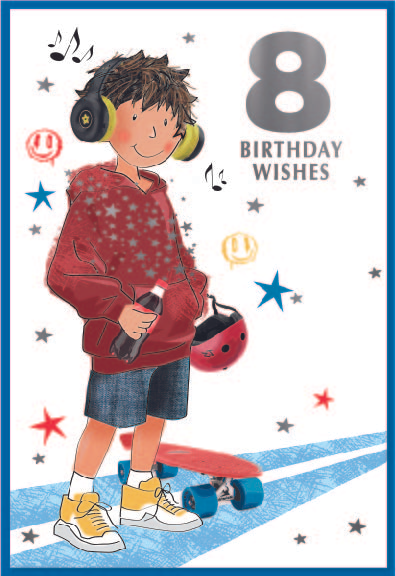 Simon Elvin 6 Pack Cards C50 Birthday Age 8