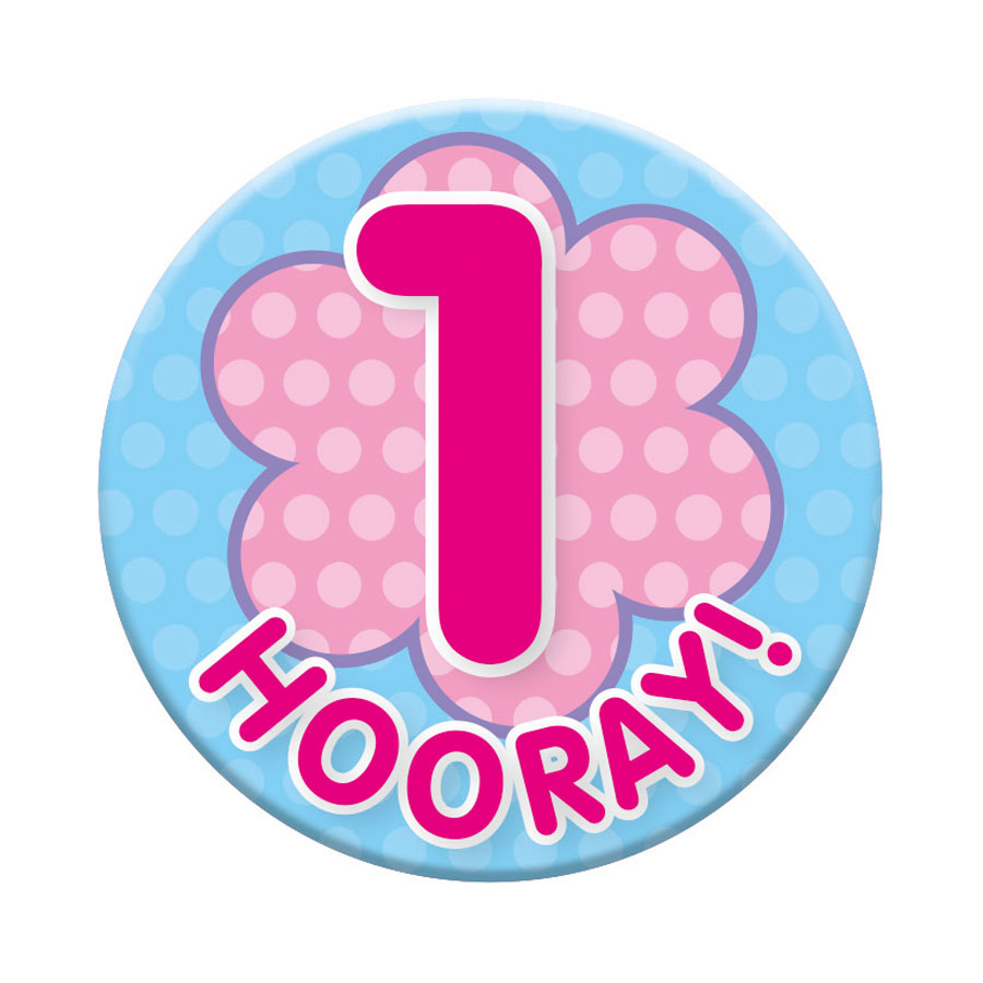 Small Badges Age 1 Female 6pk