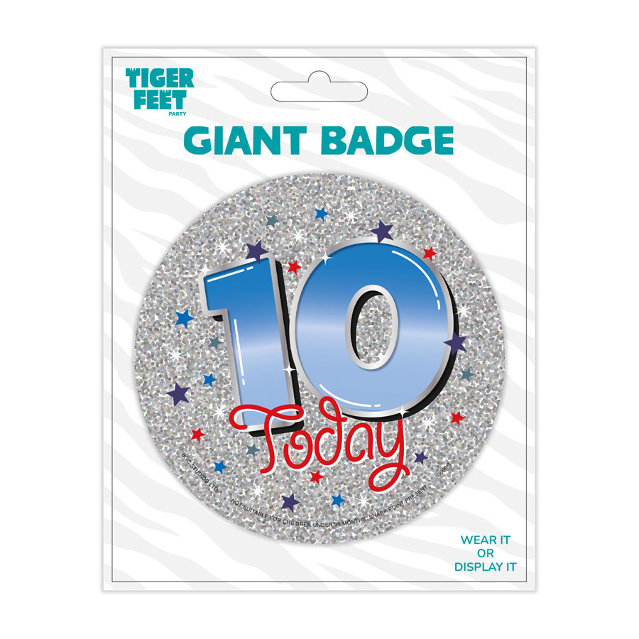 Big Badges Age 10 Male 6pk
