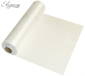 Eleganza Organza Roll White 25m