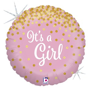Grabo It's A Girl Confetti 18" Foil Balloon