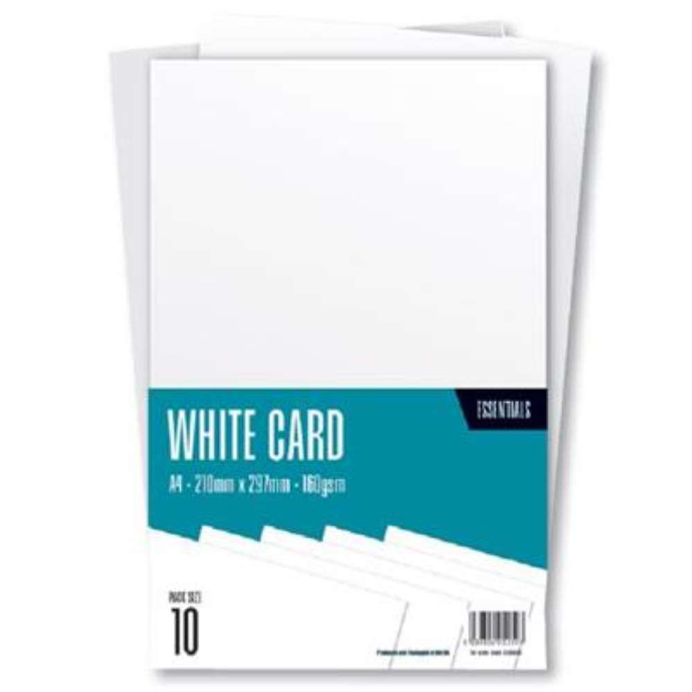 White Card 10 Sheets A4 160gsm