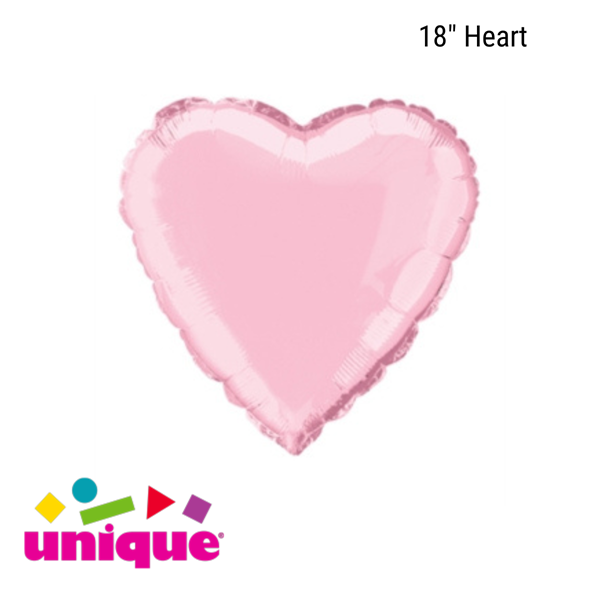Unique Foil Balloon Pastel Pink Heart 18