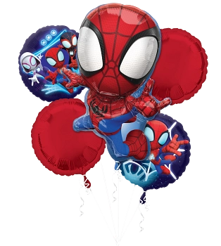 Anagram Spidey & Friends Foil Balloon Bouquet