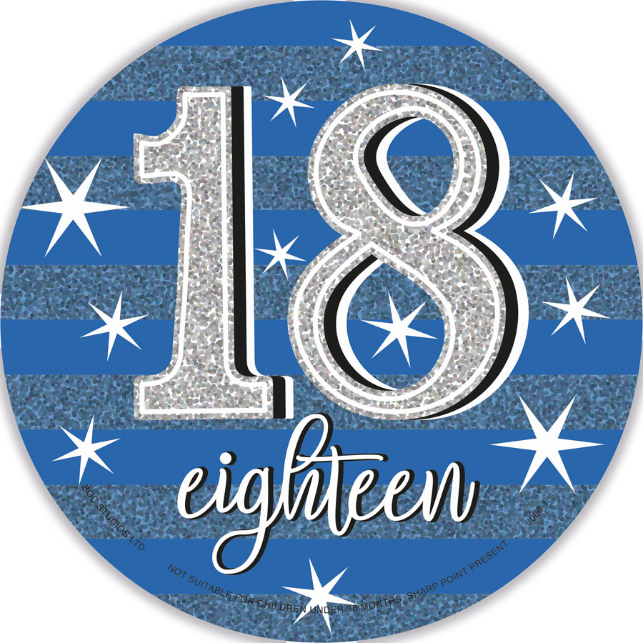 Big Badges Age 18 Male 6pk