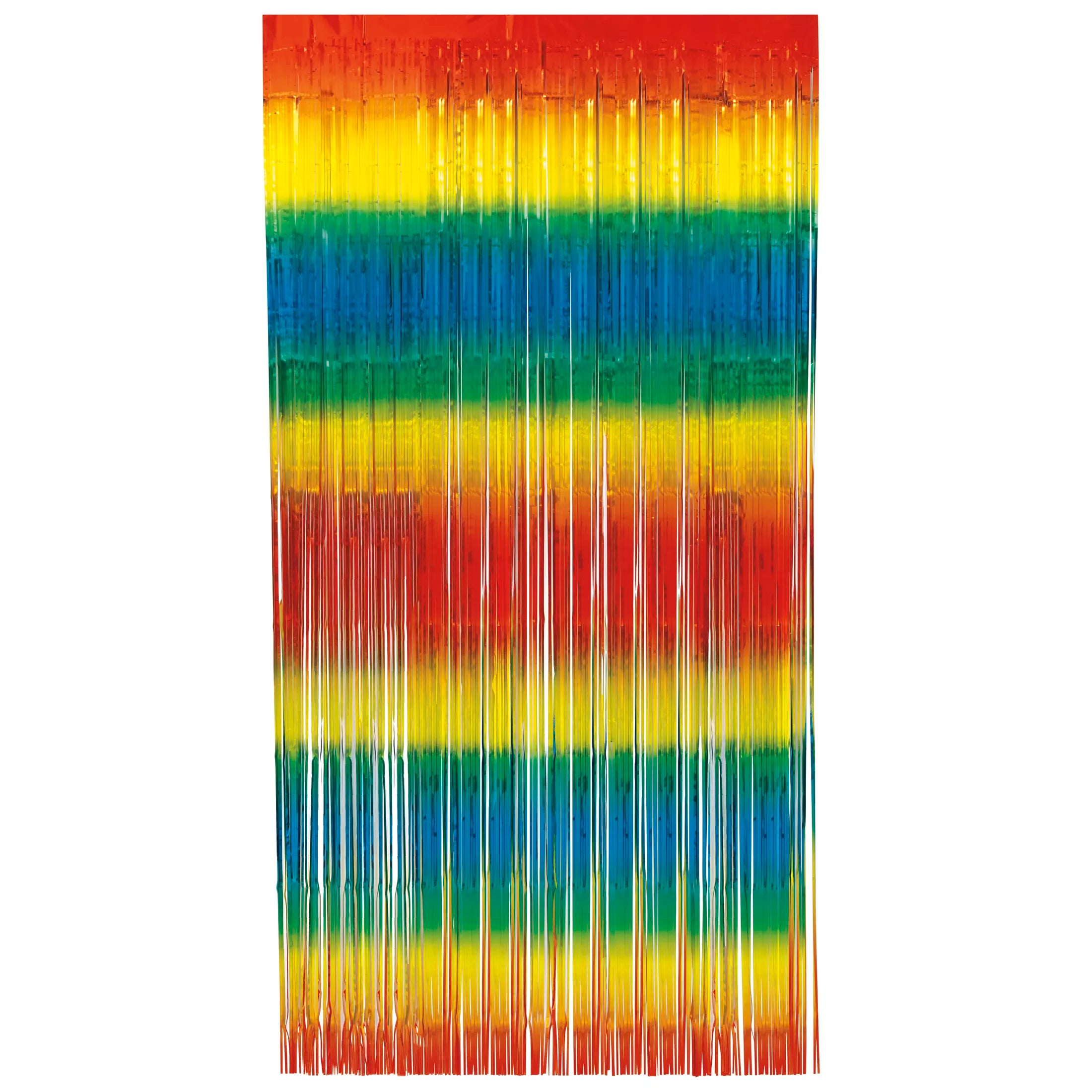 Unique Fringe Door Curtain Rainbow 1x2M