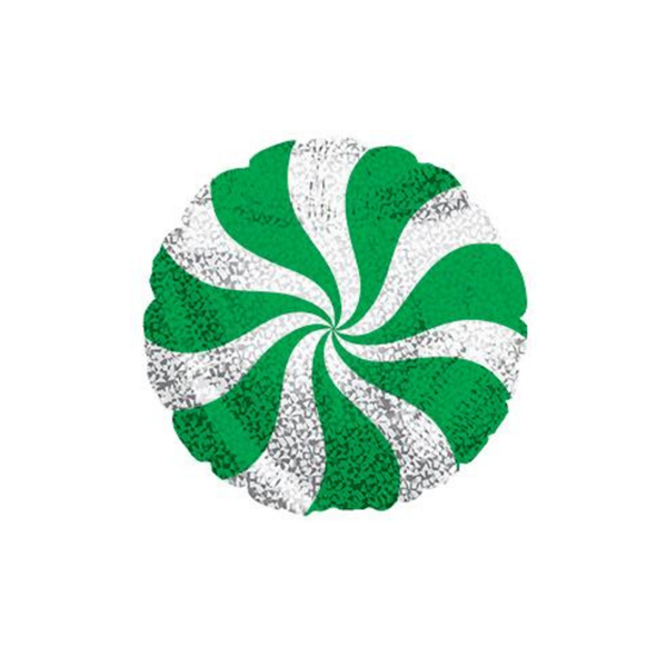 Green Prism 9" Candy Swirl Mini Foil Balloon