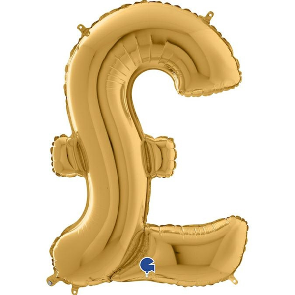 Grabo Foil Balloon Gold Pound Sign 40"