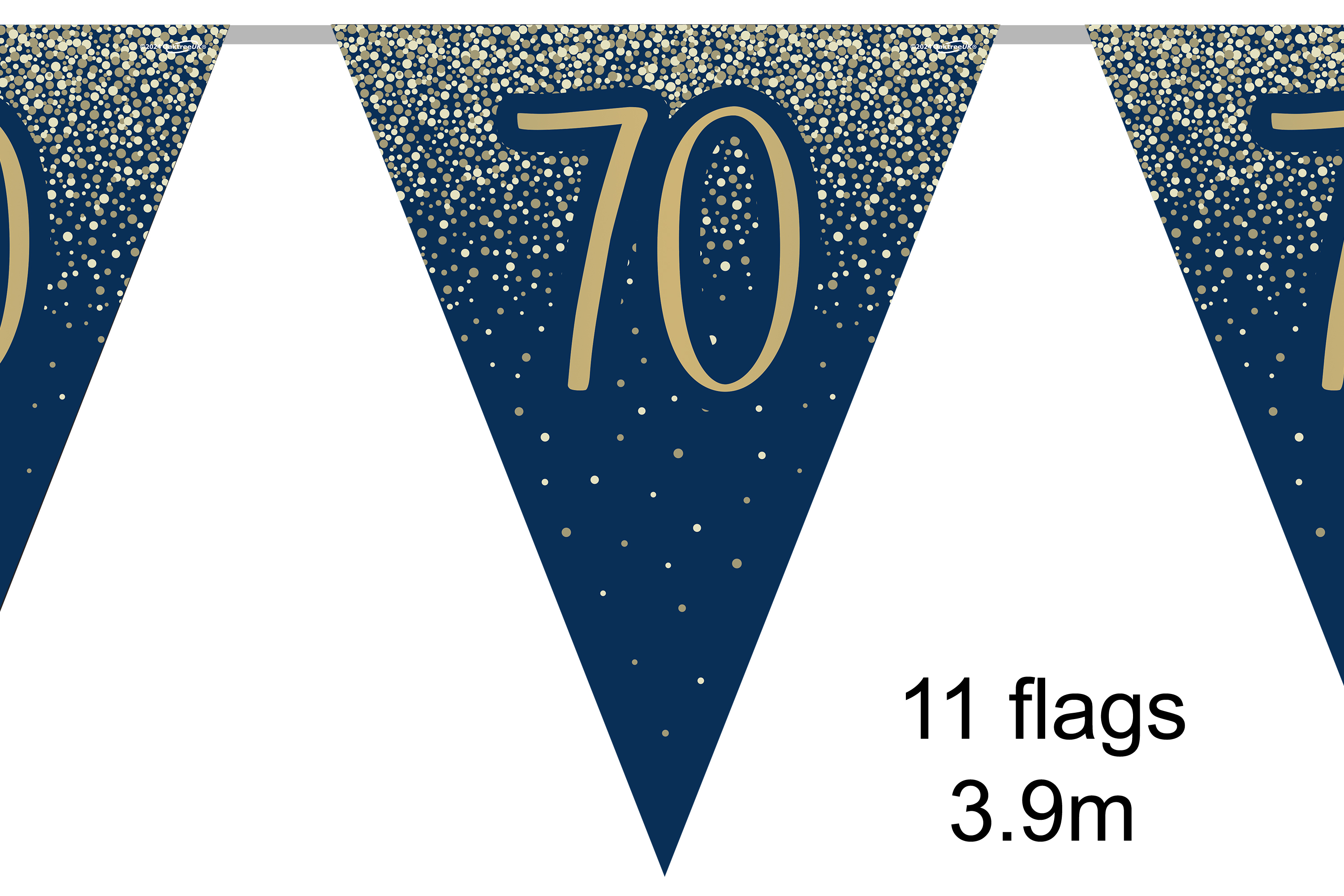 Oaktree Bunting Age 70 Gold & Navy 3.9m