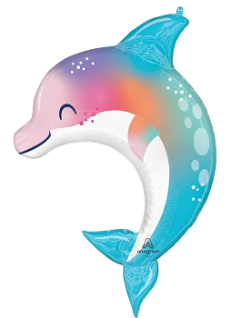 Anagram Under The Sea Dolphin 33" Foil Balloon