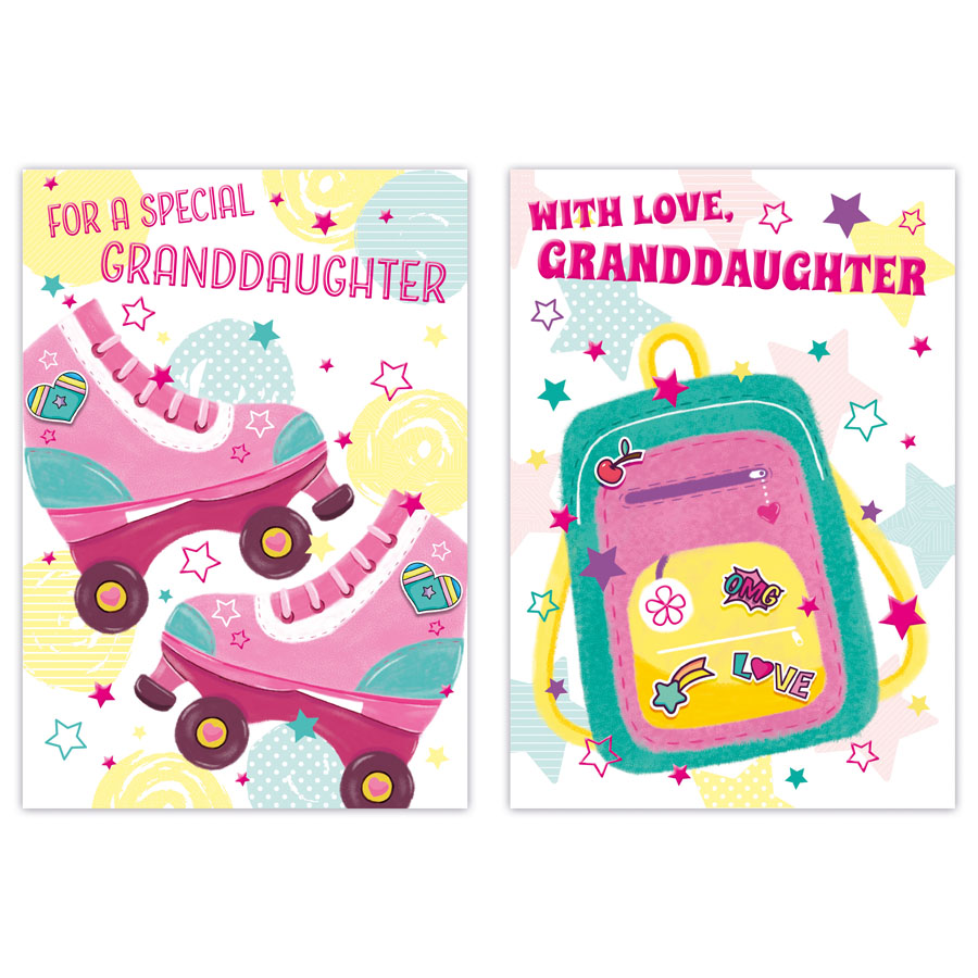 Poppyhill C50 Birthday Granddaughter 12pk