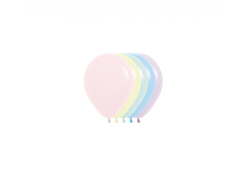Sempertex Pastel Matte Asst 5" Latex 50pk