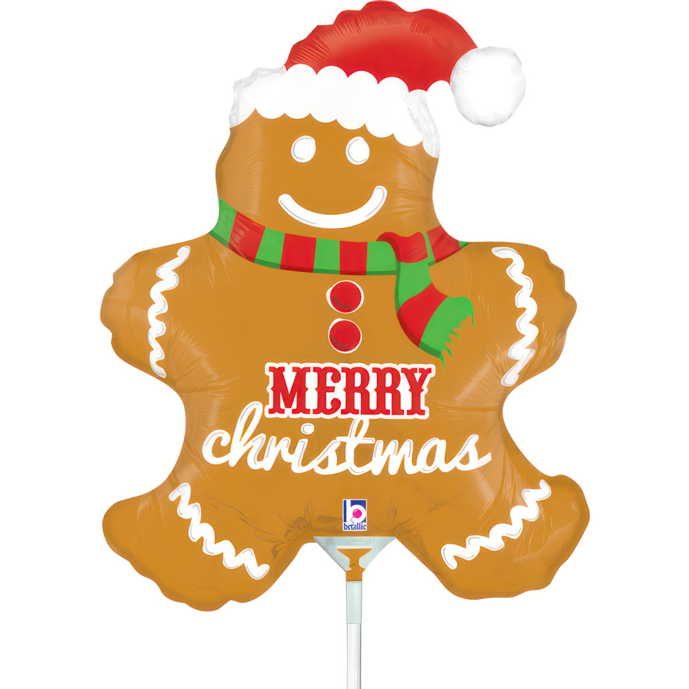 Gingerbread Man 14" Mini Foil Balloon