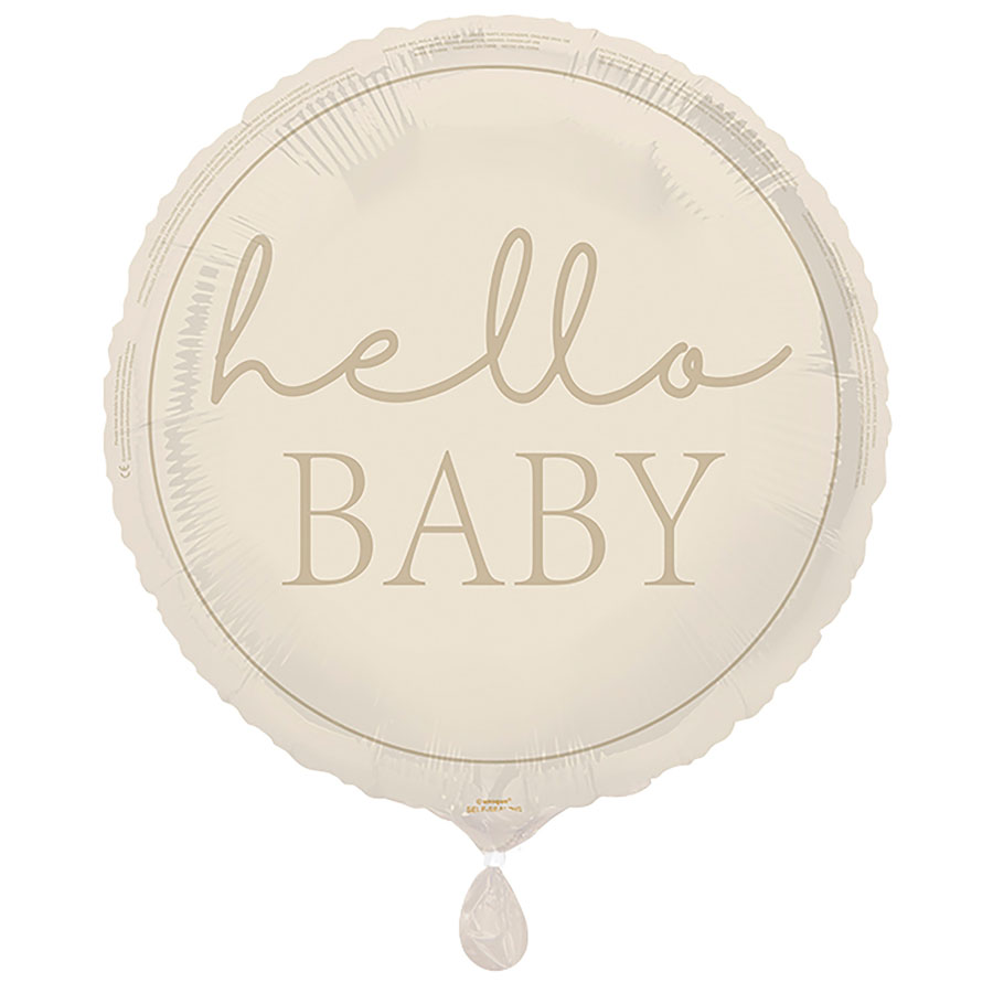 Unique Foil Balloon Hello Baby 18"