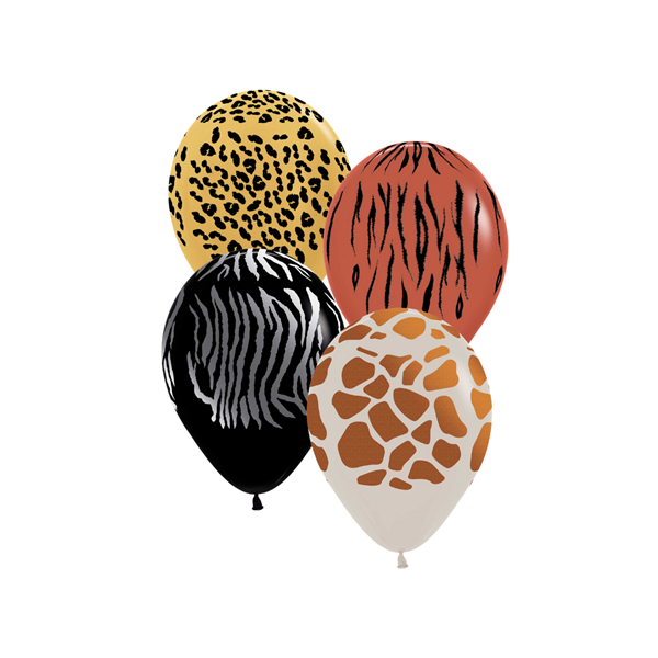 Sempertex Animal Print Asst 5" Latex 50pk