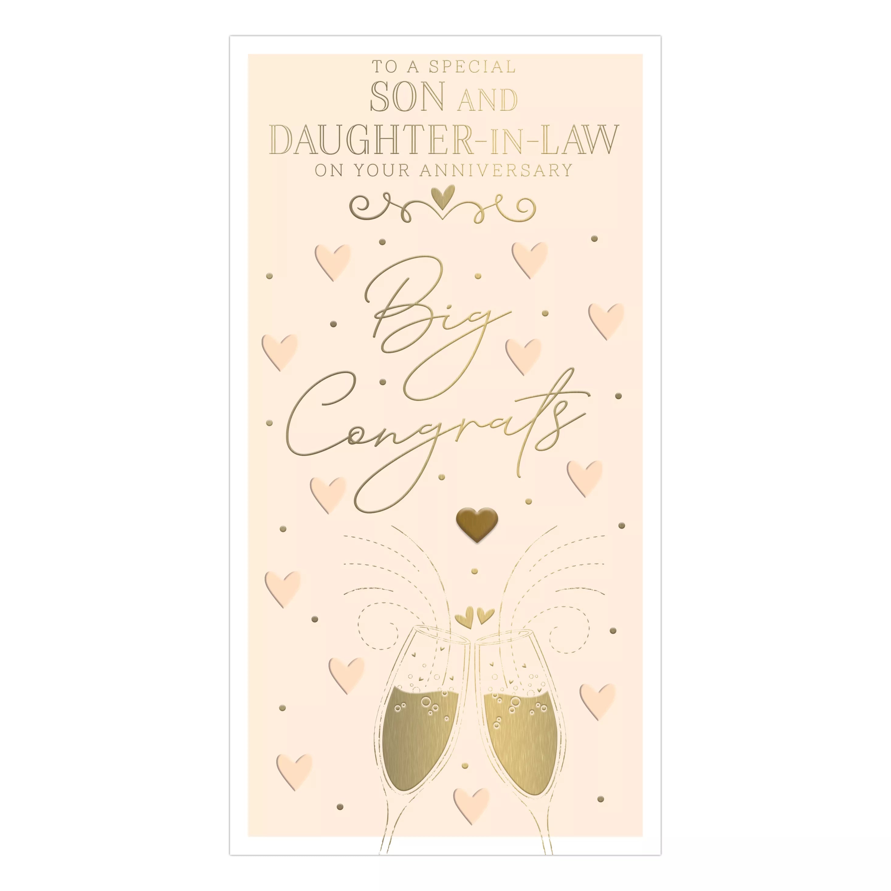 Set of six Prelude C55 Anniversary cards for son and daughter-in-law featuring elegant designs and heartfelt messages.