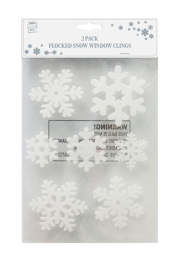 Window Clings Snowflake 2 Sheets