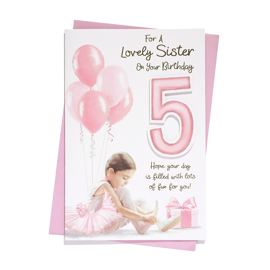 Prelude C75 Birthday Age 5 Sister 6pk