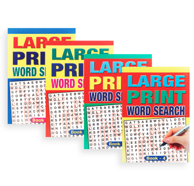 Wordsearch Book Large Print A5 12pk