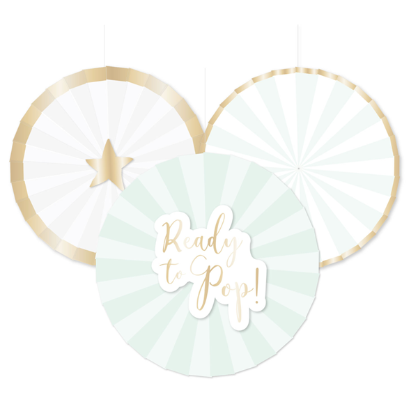 Ready To Pop Paper Fans 3pk