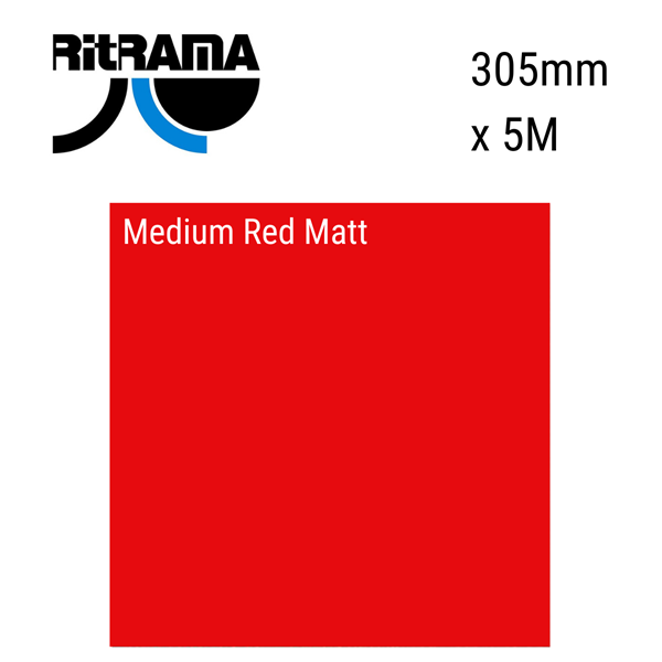 Ritrama Vinyl M Grade Matt Medium Red 305mm x 5m