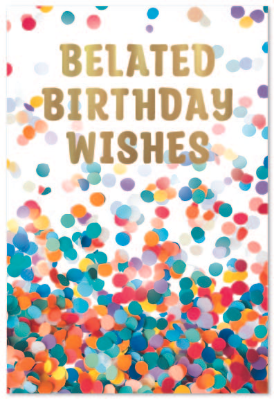 Simon Elvin 6 Pack Cards C50 Birthday Belated