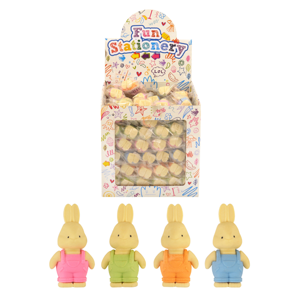 Henbrandt 96 Pack Party Favours Rabbit Erasers
