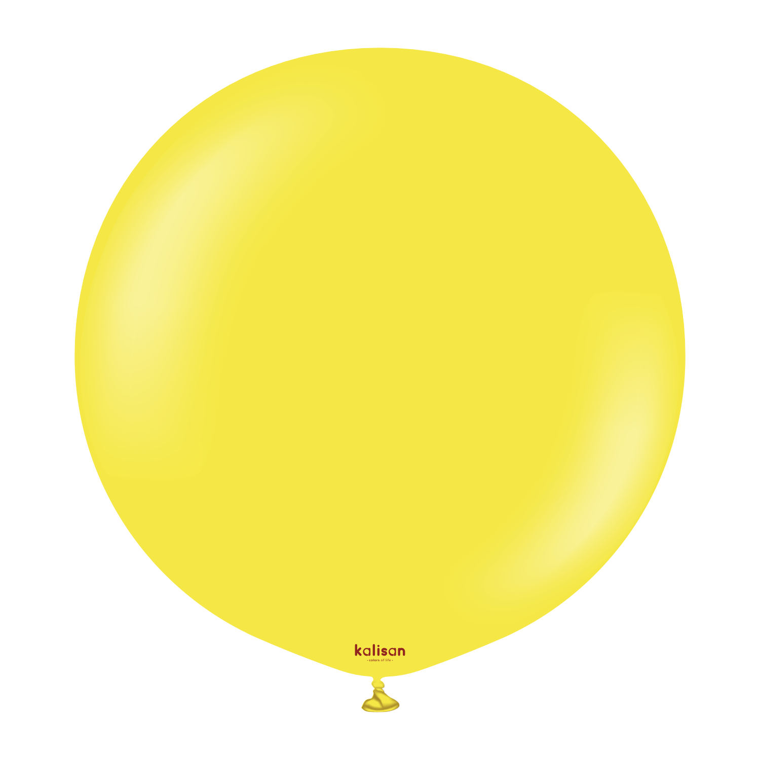 Kalisan Standard Yellow 36" Latex Balloons 2pk