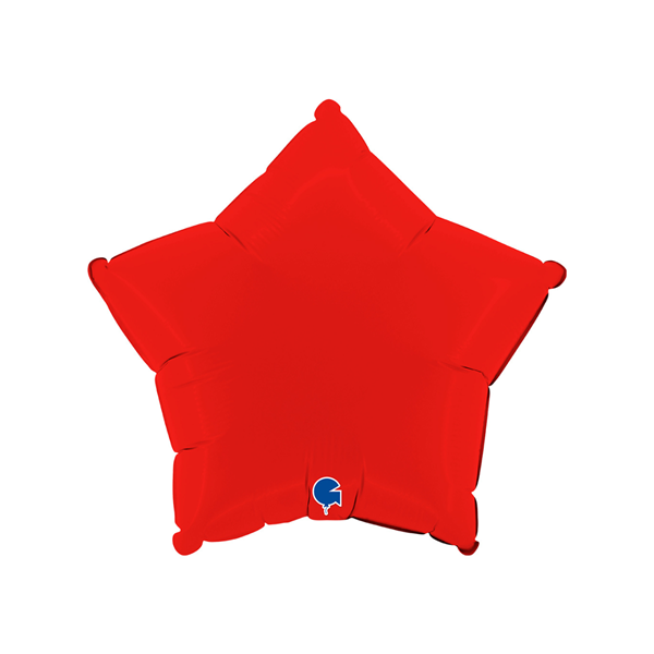 Grabo Foil Balloon Matte Red Star 18"