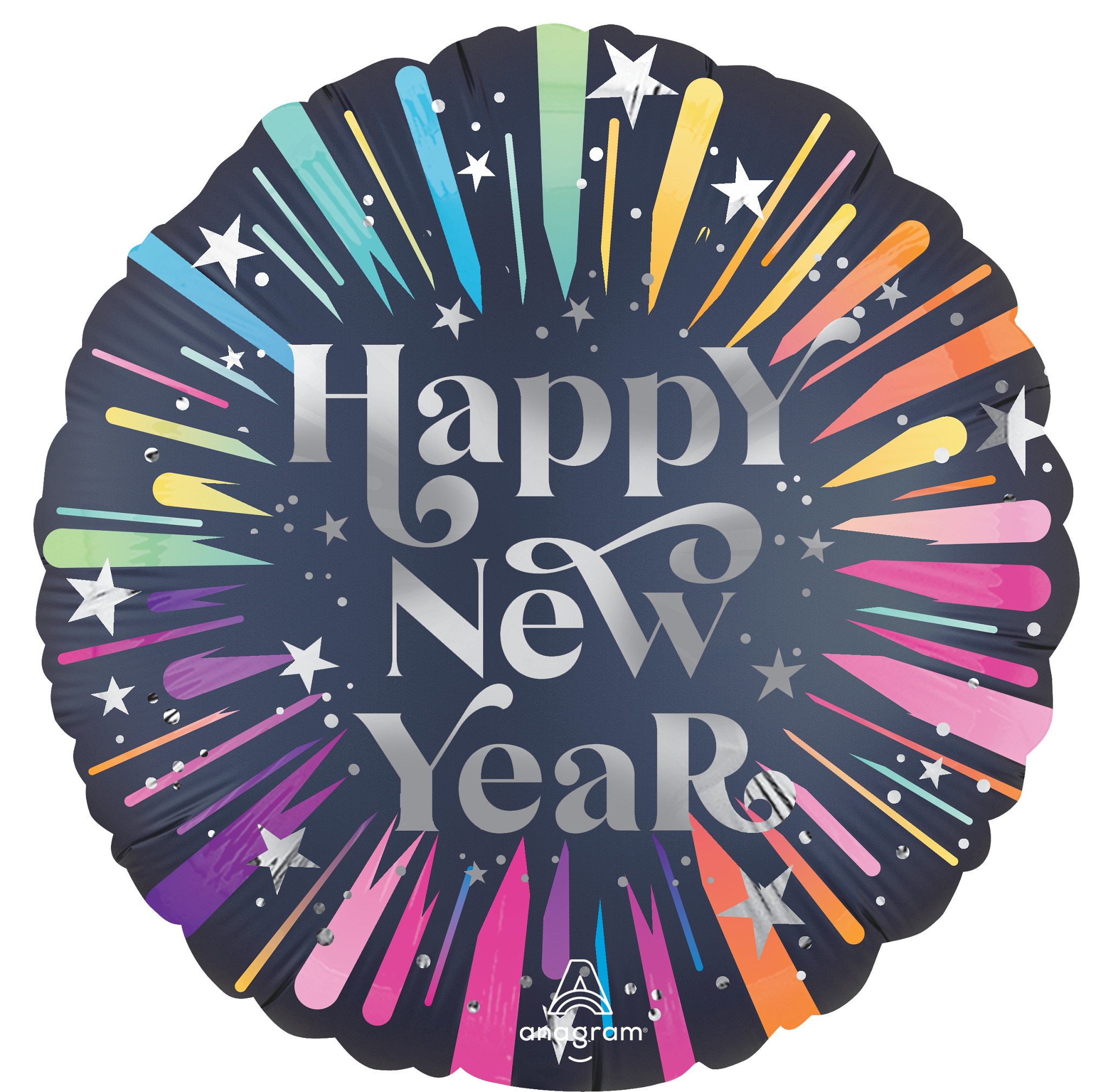 Anagram Foil Balloon Satin New Years Blast 18"