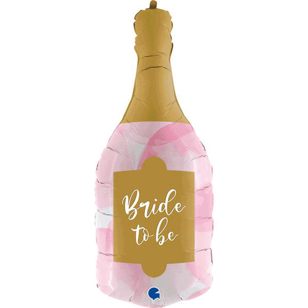 Bride To Be Wine Bottle 36" Foil Balloon