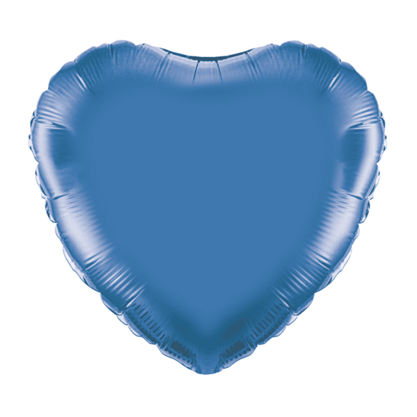 Oaktree Foil Balloon Blue Heart 18"