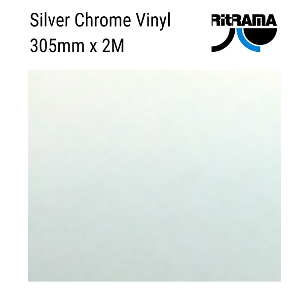 Ritrama Vinyl Polished Mirror Silver 305mm x 2m