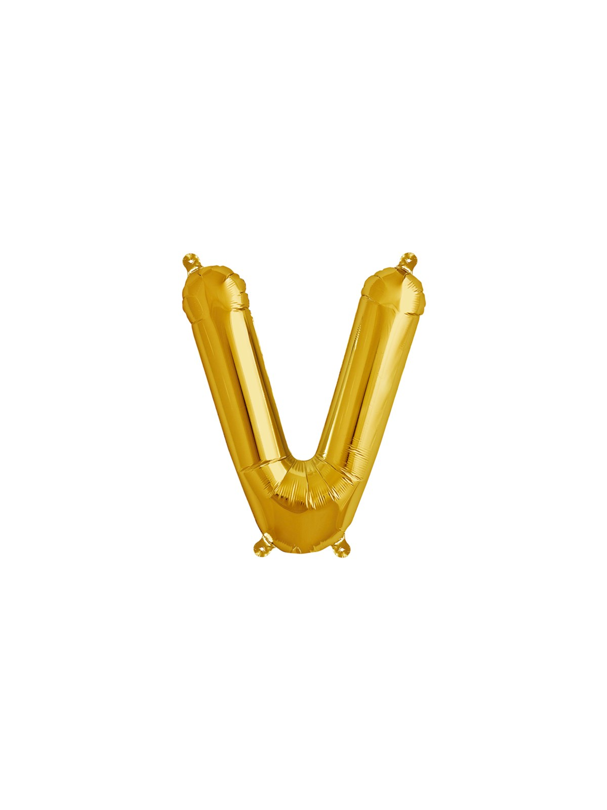 Northstar Foil Balloon Gold 16" Letter V