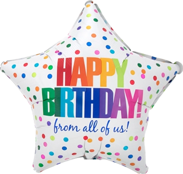 Anagram From All Of Us Dots 18" Foil Balloon