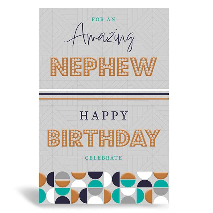 Prelude Pzazzle C75 Birthday Nephew 6pk