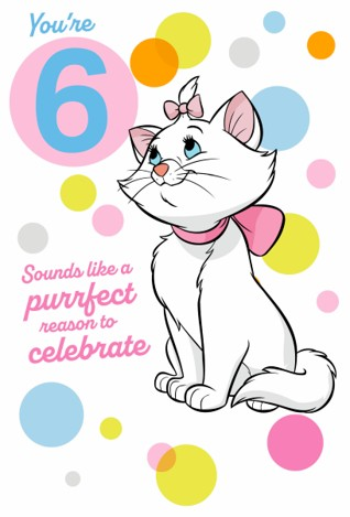 Hallmark 6 Pack Cards C32 Birthday Aristocats