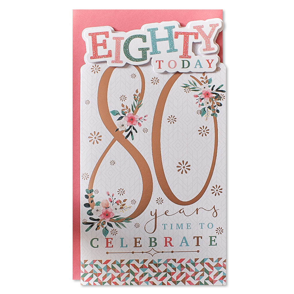 Prelude Platinum C55 Birthday Age 80 6pk