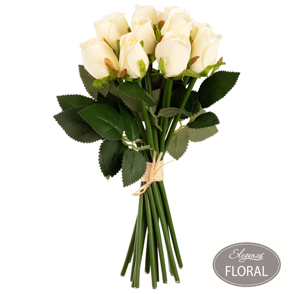 Eleganza Beatrice Rose Cream 15 Bud Bunch