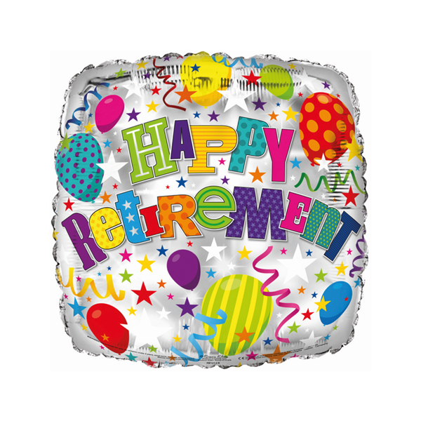 Simon Elvin Foil Balloon Happy Retirement 18