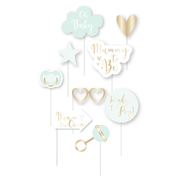 Ready To Pop Photobooth Props 9pc